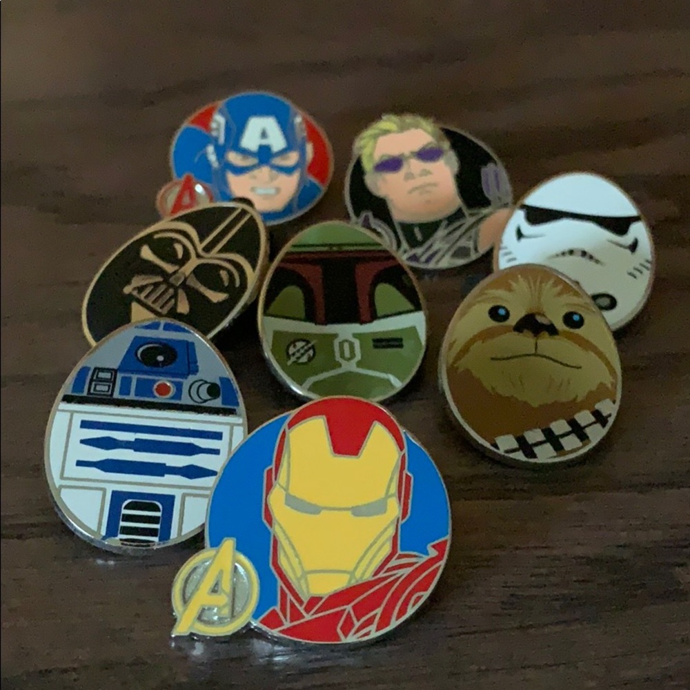 Enamel Disney Pins Avengers Star Wars- Stocking?